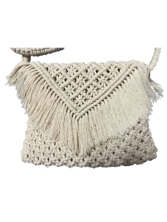 How to make a beautiful long fringe lace purse , boho , hippie bag 
