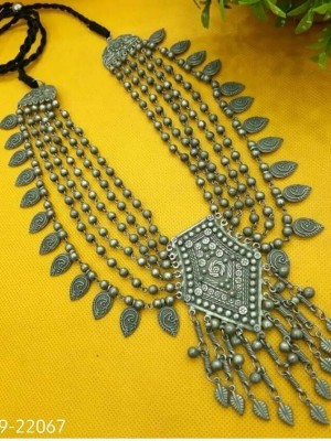 Adjustable Oxidized Necklace Jewellery Afghani Choker