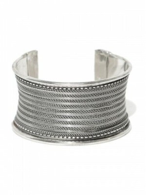 1 Piece Afghani Oxidised German Silver Bracelet Cuff Bangle Fashion Jewellery