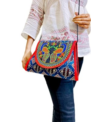 Multicolored Traditional Handcrafted Kutchi Rajasthani Sling Bag Ethnic Clutch Bag Gift For Women & Girls