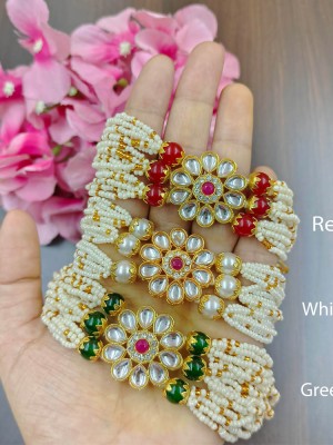 Trendy Indian Kundan Bracelet Rakhi Design for Rakha bandhan