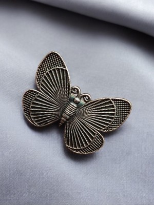 Unique Butterfly Ring for Women Indian Oxidized Silver Adjustable Free Size Finger Ring 