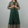 Green Women Flared Kurta Designer Jacket Anarkali Kurti Mini Midi Dress Gown Partywear