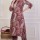 Maroon Paisley Floral Print Straight Kurti Pant Co Ord Set Embroidered Salwar Kameez for Women