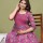 Pink Floral Print Soft Cotton Maternity Gown for Baby Feeding Anarkali Kurti with Hidden Feeding Zip Kurti